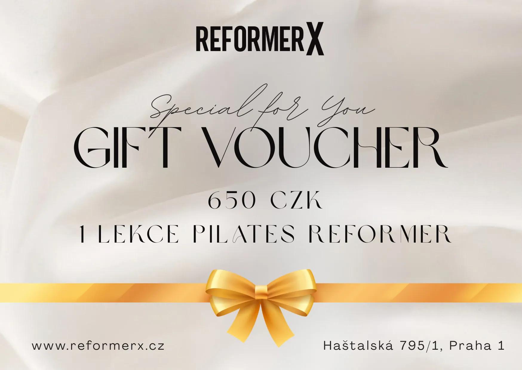 Gift voucher for 1 Pilates Reformer class