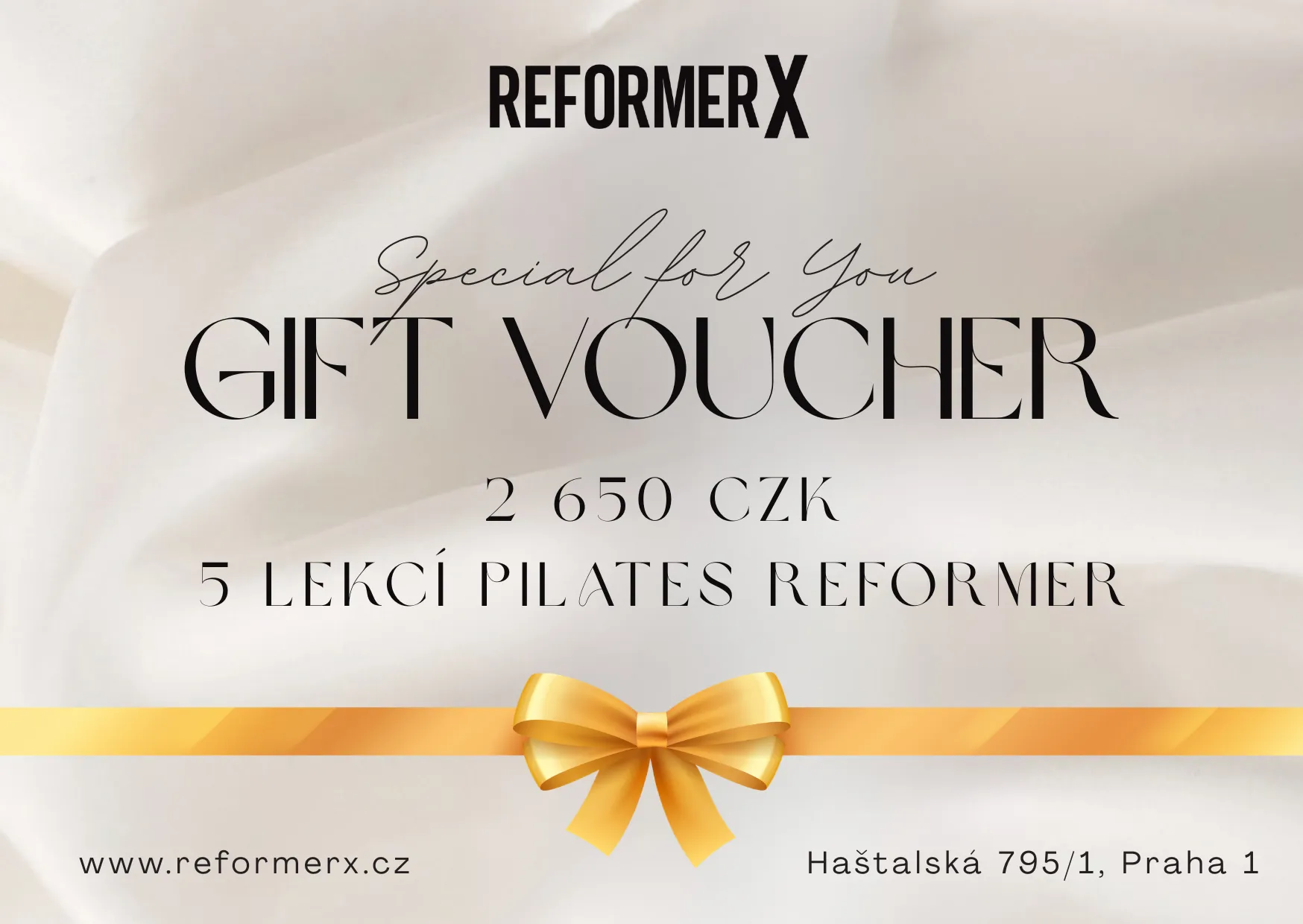 Gift voucher for 5 Pilates Reformer classes